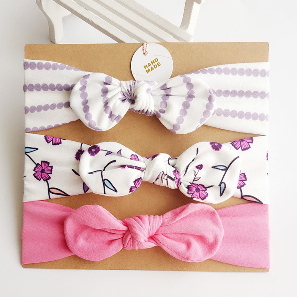 Bow Headbands Infant Wear (Set of 3)